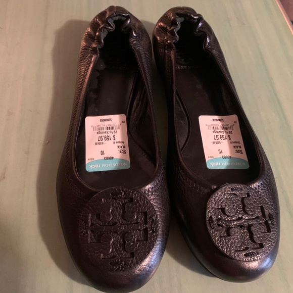 NEW Womens Tory Burch Black Ballet Flats Slip On Shoes Size 10 - Picture 12 of 12